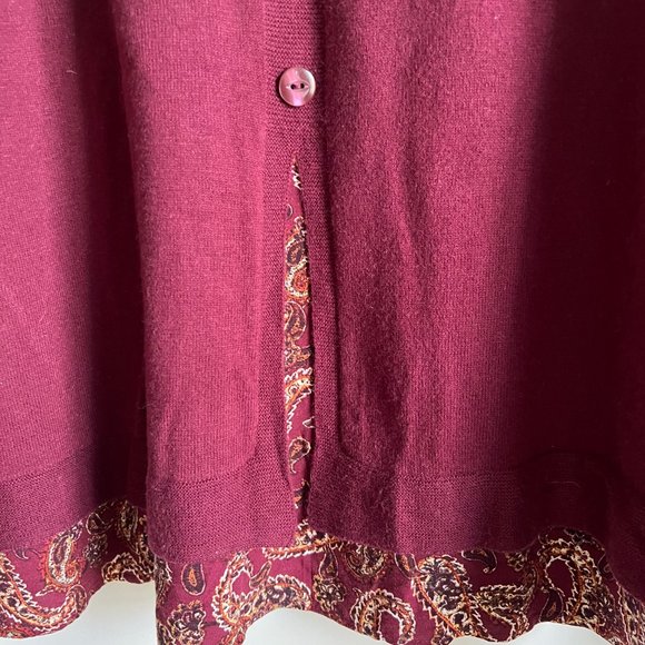 J. Jill Sweater - Maroon - Size XL - Picture 9 of 9